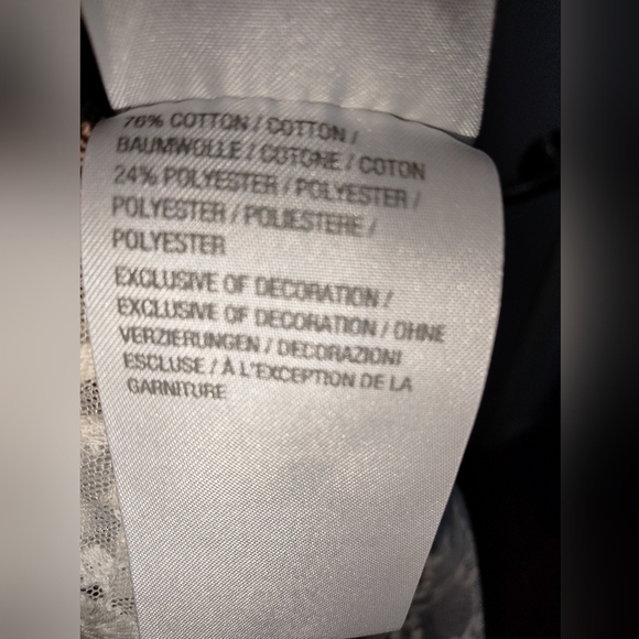 LOGO by Lori Goldstein (Size M) Pink Knit & Lace Trim Sweater Vest Tunic - Picture 7 of 9